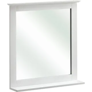 Saphir »Quickset 928 Spiegel mit Ablage, 60 cm breit, Landhaus-Stil« weiß, Glanz, ohne Beleuchtung, rechteckig,