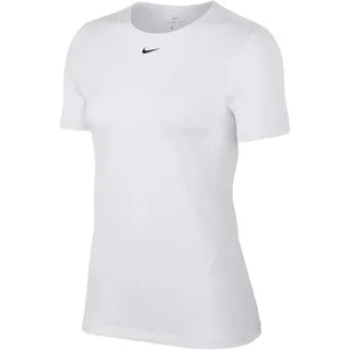 NIKE Damen T-Shirt W NP TOP SS All Over MESH, White/Black, XL, AO9951