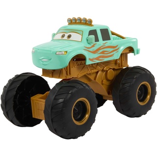 Mattel Disney Pixar Cars Spielzeug, Cars On the Road Zirkus Stunt Ivy Fahrzeug, springender Monster Truck inspiriert von der Disney+ Serie, HMD76