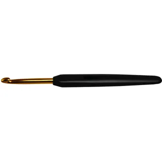 KnitPro - KnitPro Aluminium Softgrip Gold & Schwarz (4,00 mm) Häkelnadel - 1 Stück