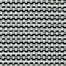 TENAX Texstyle Plus 1,00x5 m Silber-Schwarz, Dekoratives Sichtschutznetz aus PVC und Polyester