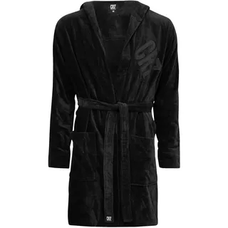 Cristiano Ronaldo CR7 Cristiano Ronaldo Basic Herren Bademantel, Schwarz, XXL