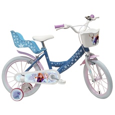 A.T.L.A.S. Mädchen Mädchenfahrrad Fahrrad 16 Zoll Kinder Eiskönigin/Frozen, blau/weiß, 16''