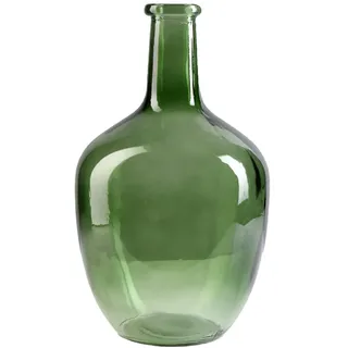 Serene Spaces Living Grüne Flaschenhalsvase, Vintage-Bodenvase, Blumenbehälter, dekorativer Mittelpunkt für Couchtisch, Büro, Hochzeit, Veranstaltungen, 19 cm Durchmesser und 30,5 cm Höhe