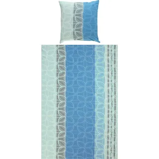 Erwin Müller Bettwäsche, Bettgarnitur Seersucker 100% Baumwolle - bügelfrei, mit praktischem Reißverschluss, temperaturausgleichend