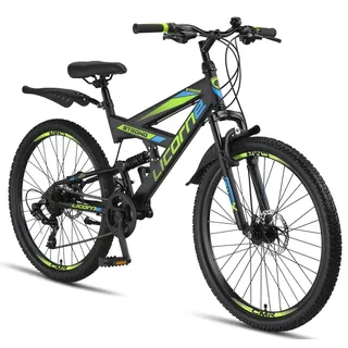 licorne bike gmbh Strong 2D Premium 26 Zoll RH 54 cm Unisex schwarz/blau/lime
