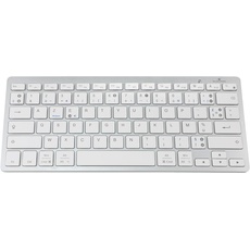 Bluestork - Kabellose Bluetooth-Tastatur für PC, kompatibel mit Windows und Mac OS – Mini-Tastatur PC/Mac Französisch AZERTY, kompakt, ultradünn, leicht, leise – Neu 2024