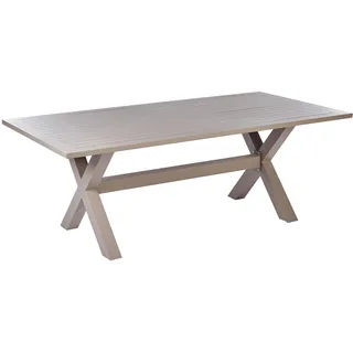 Beliani Gartentisch 200 x 105 x 74 cm Beige