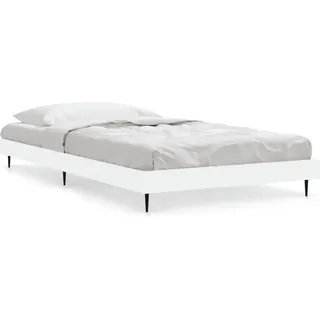 vidaXL Bettgestell Weiß 90x200 cm Holzwerkstoff - Weiß