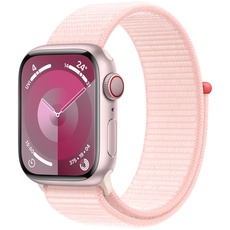 Bild Watch Series 9 GPS + Cellular 41 mm Aluminiumgehäuse rosé, Sport Loop hellrosa One Size
