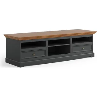 echtholz kommoden massive holz möbel schränke rtv sideboard kommode schrank neu - Schwarz