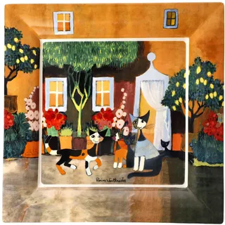 Goebel Rosina Wachtmeister Dekoteller UNA Bellissima GIORNATA 30cm Porzellan