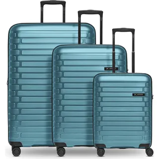 Pactastic Collection 04 Trolley-Set S+ / M+ / L+ Ice Blue - Metallic blaugrau 55cm - Blau