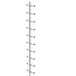 Günzburger Steigtechnik Einholmleiter Aluminium Länge 2,8 m - 077055