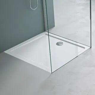 mai & mai Duschwanne 80x100x4cm Duschtasse aus hochwertigem Acryl Faro in weiß, Form: Rechteckig
