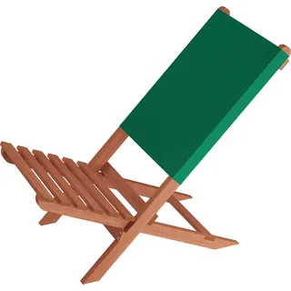 Klappstuhl Strandstuhl Anglerstuhl Gartenstuhl Stuhl zum Zusammenstecken grüner Bezug V-10-352 - Grün