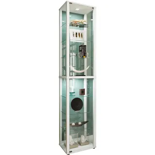 VCM Standvitrine Kavisa 50 x 38 x 0 cm Weiß