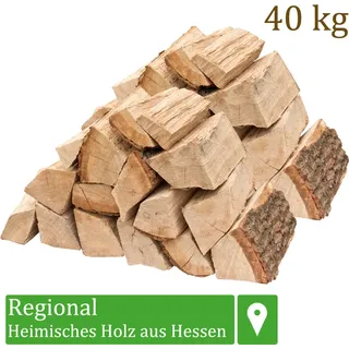 Brennholz Kaminholz Holz Eiche 40 kg Für Ofen und Kamin Kaminofen Feuerschale Grill Feuerholz Holzscheite Wood 25 cm kammergetrocknet Flameup