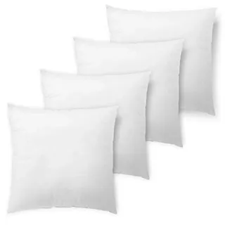 Traumnacht Sofakissen, Kopfkissen 4er Set 45 x 45 cm, mit Faserfüllung und Vlieshülle, Öko-Tex zertifiziert, produziert nach deutschem Qualitätsstandard