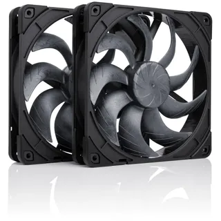 Noctua NF-A14x25 G2 PWM Sx2-PP chromax.black Gehäuselüfter - 140mm - Schwarz