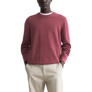 Marc O'Polo Herren Pullover aus Bio-Baumwolle Regular Fit, Lila (Soft Mauve), XL