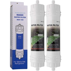 Magic Water Filter WSF-100 | 2er Pack - Wasserfilter mit Schraubverschluß für Samsung Kühlschränke - externer Side-by-Side Kühlschrank Filter WSF100