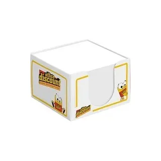 office discount Zettelbox weiß inkl. 700 Notizzettel weiß