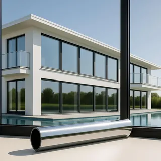 Marapon MARAPON® Sonnenschutzfolie Fensterfolie Blickdicht Innenanbringung - Spiegelfolie Fenster Sichtschutz, UV Schutz, Fensterfolie Blickdicht Von Aussen, Sonnenstrahlen Reduzierung (1.18x2 m)