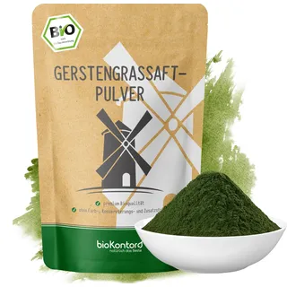 Gerstengrassaftpulver BIO 100 g - Extrakt 33:1 - Rohkostqualität aus den USA - ohne Zusätze ideal zum Anthony William Smoothie | bioKontor
