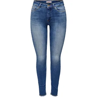 Only ONLBLUSH MID SK ANK RW DNM REA1319 NOOS", 15293282,Medium Blue denim), S/30 / blau