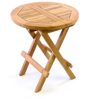 VCM »Beistelltisch Blumen Hocker Tisch klappbar Teak«, braun,