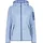 Damen Strickjacke mit Fester Kapuze Sky-Bianco 34