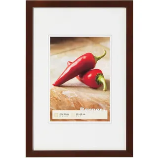 walther design Bilderrahmen nussbaum 10 x 15 cm Peppers Holzrahmen BP015N