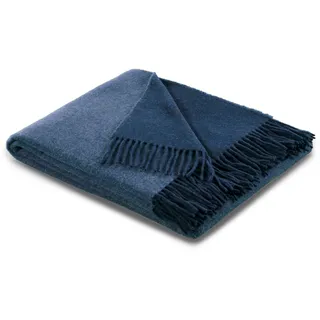 Biederlack Plaid 150 x 200 cm Blau
