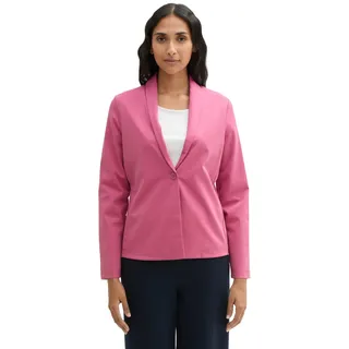 TOM TAILOR Damen 1043679 Blazer aus fliessendem Material, 16348-Pink Velvet, L