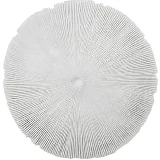 DRW Wanddeko Korallenharz in weiß 5x35x35cm