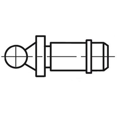 Mahr 4500359 Multimar 844 TK Kugel-Ambos, 4 mm Durchmesser, 6,5 mm Höhe