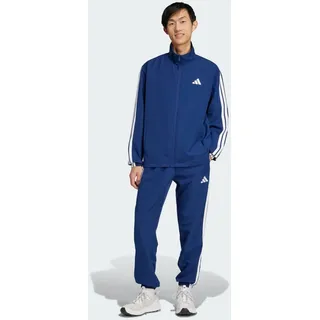 adidas Herren 3 Stripes Woven Track Suit, dark blue, S