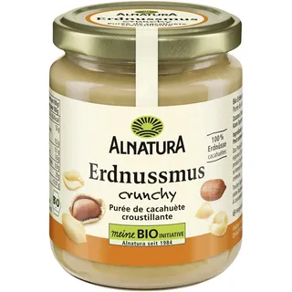 Alnatura Erdnuss Mus crunchy mit Erdnussstuckchen 250g