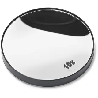 Manicare Vergrößerungsspiegel 10-Fach, rund, mit Saugnäpfen, ideal zum Zupfen der Augenbrauen und präzises Make-up, für Zuhause und unterwegs – Durchmesser 13 cm