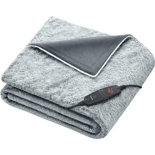 Beurer HD 75 Nordic Grey Green Planet Wärmezudecke 180x130 Kombipackung 1 St dunkelgrau