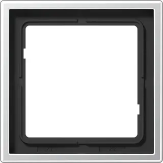 Jung Rahmen 1f alu mt Aluminium Metall f.GEB-K