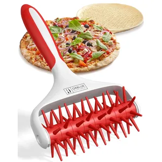 ORBLUE Pizzateig Docker Gebäckroller - Premium Stipproller für perfekte Pizza, Teigigel mit Spikes, Ideal für Zuhause und gewerbliche Küche, Einfache Reinigung, Zubehör für Backen und Pasta