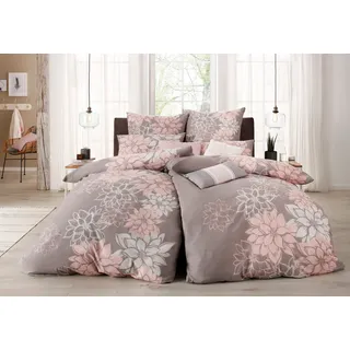 otto home Home affaire Bettwäsche »Susan in Gr. 135x200 oder 155x220 cm« 2 Stk., tlg. in verschiedenen Qualitäten, romantische Bettwäsche, mit Blumen, rosa