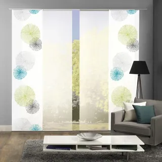 HOME WOHNIDEEN Scoppio Klettband 60 x 245 cm grün 4er Set