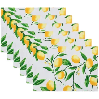 DII TC Outdoor-Reißverschluss, Paisleymuster, Blau Tischset Placemat Lemon Bliss