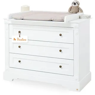 Pinolino Wickelkommode , Weiß , Metall , 3 Schubladen Schubladen , 119x101x78 bzw 58 cm , Babymöbel & Kindermöbel, Babyzimmer, Wickelkommoden & Zubehör, Wickelkommoden