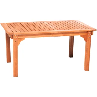 Merxx Gartentisch 150/185/220 x 90 x 74 cm Eukalyptusholz beige