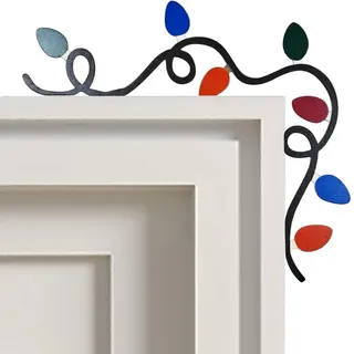 Muorruo Weihnachts-Türaufsätze aus Holz, Dekoration für obere Türrahmen, Eckschild, Dekoration für Zuhause, Party-Ornament, Fenster, Wände, DIY, Basteln, Weihnachts-Wandschilder