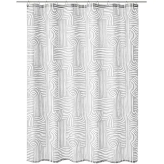 KLEINE WOLKE Duschvorhang 180 x 200 cm grau